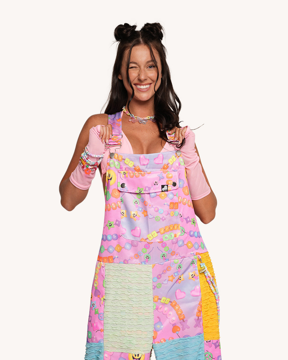 Pixxie Stixx x iHR Kandi Trip Overalls - Image 35757793738935
