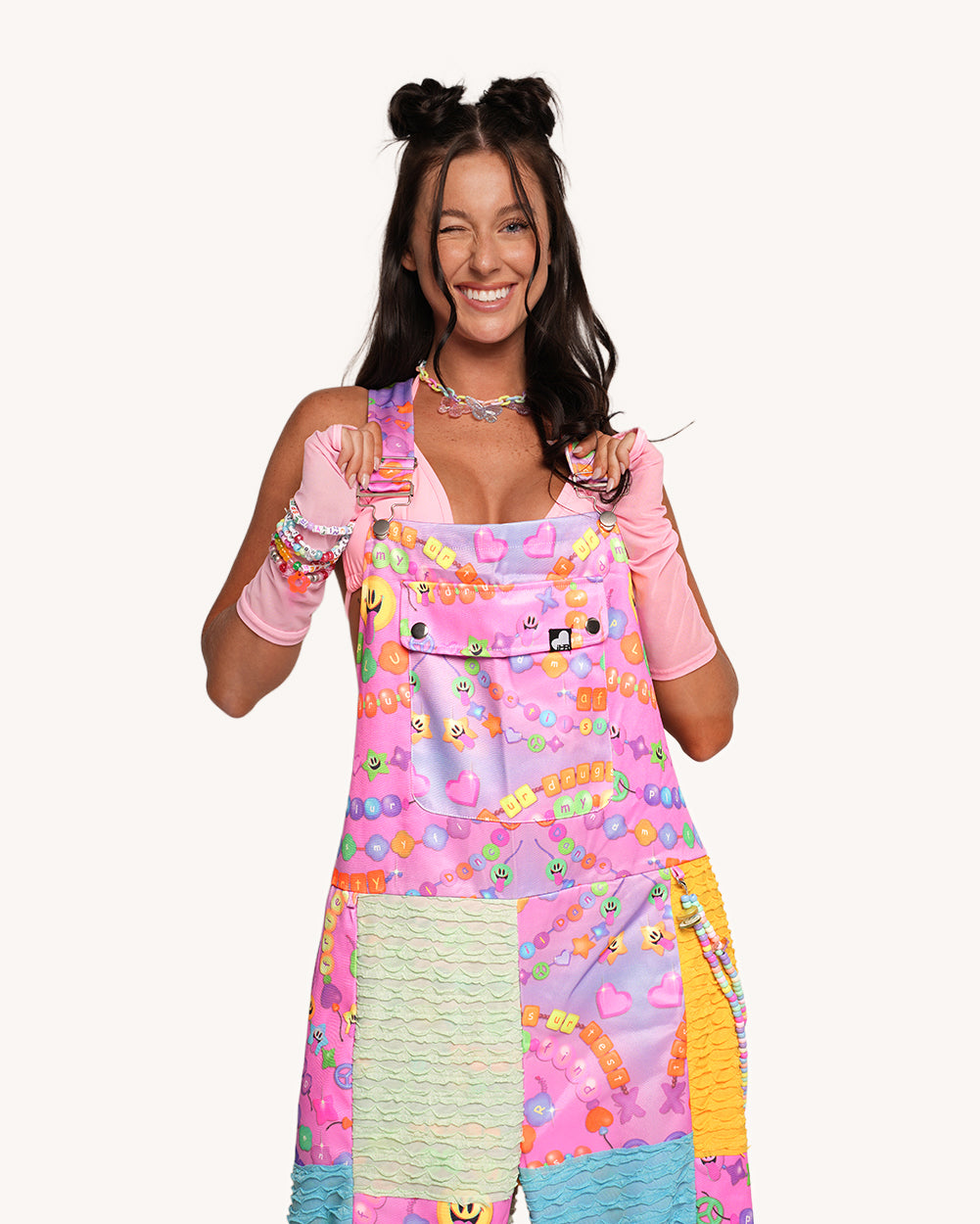 Pixxie Stixx x iHR Kandi Trip Overalls - Image 32749263945911