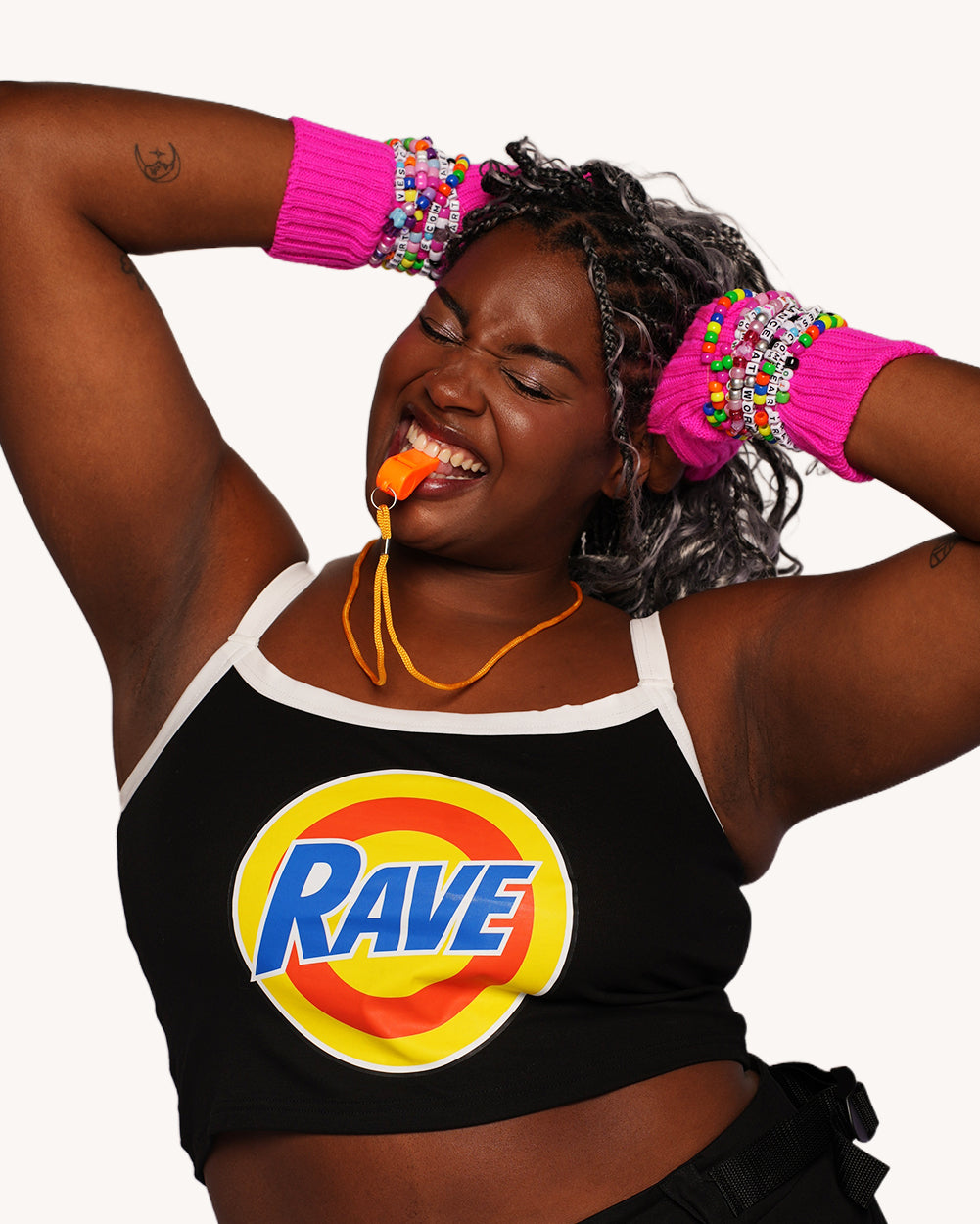 Pixxie Stixx x iHR Ravers Unite Cropped Tank Top - Image 38383805989047
