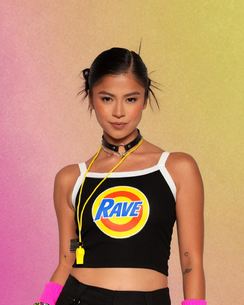 Pixxie Stixx x iHR Ravers Unite Cropped Tank Top