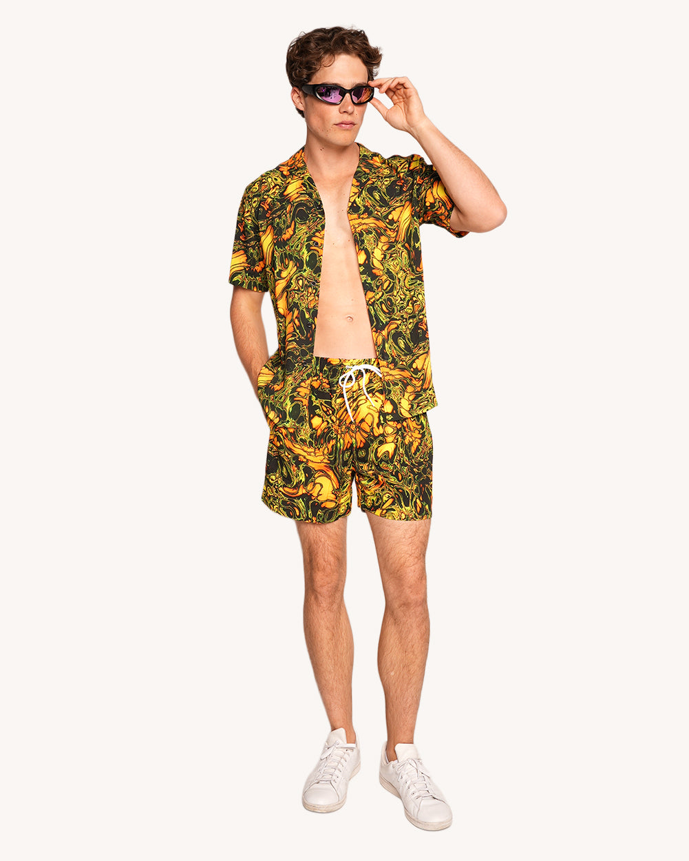 Planet Swirl Camp Shorts - Image 35896605933751