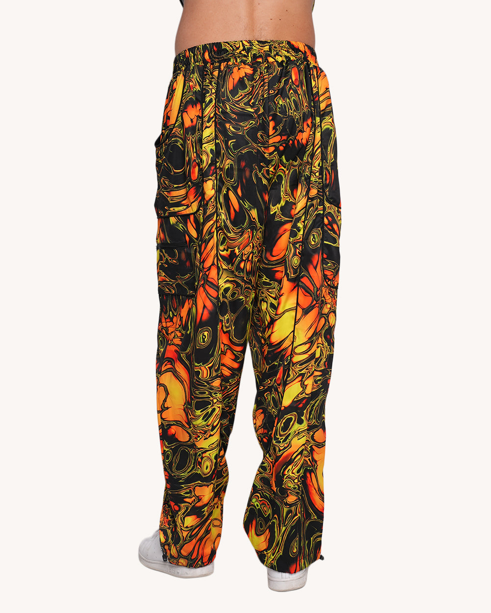 Planet Swirl Harem Pants-Men