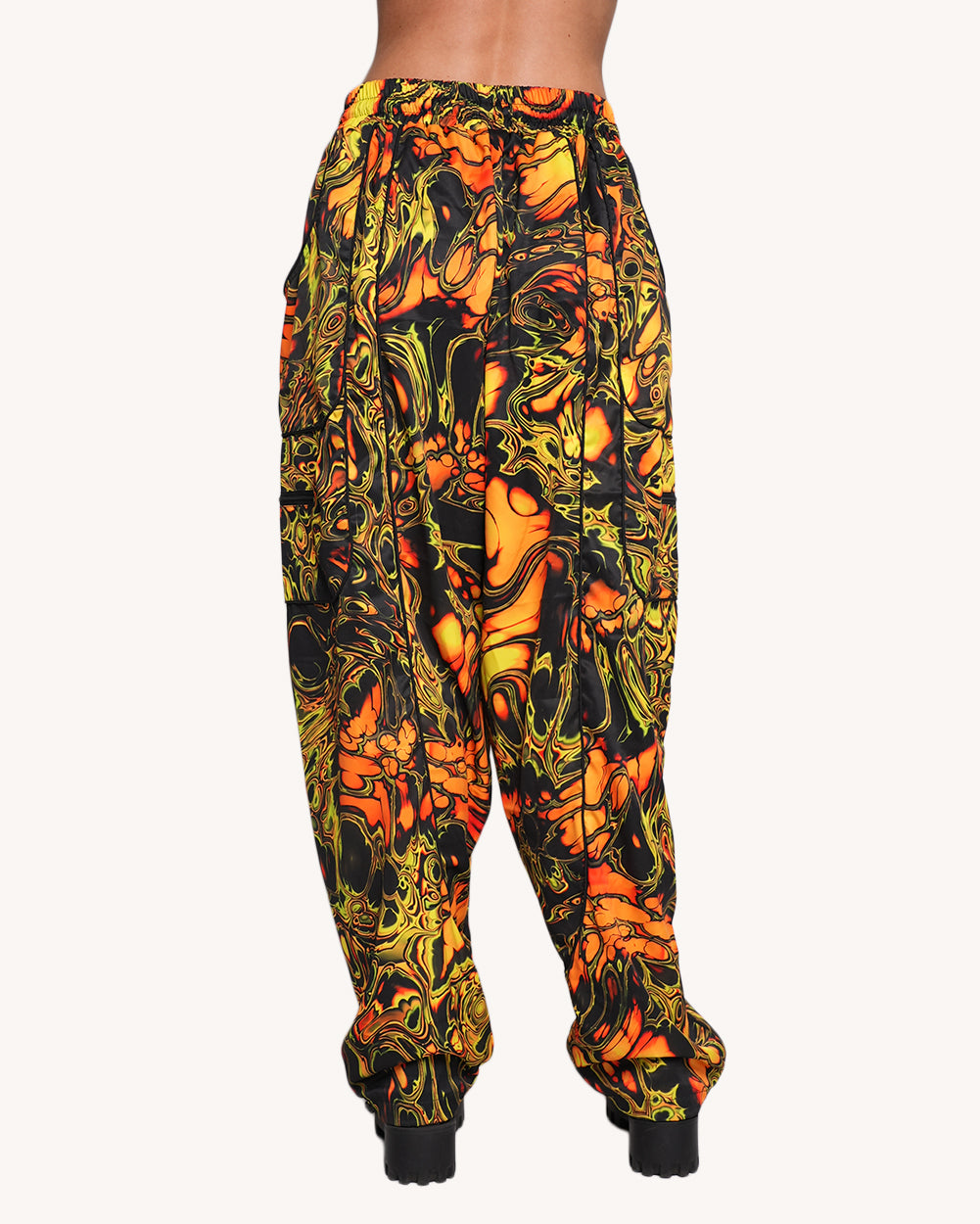 Planet Swirl Harem Unisex Pants - Image 1