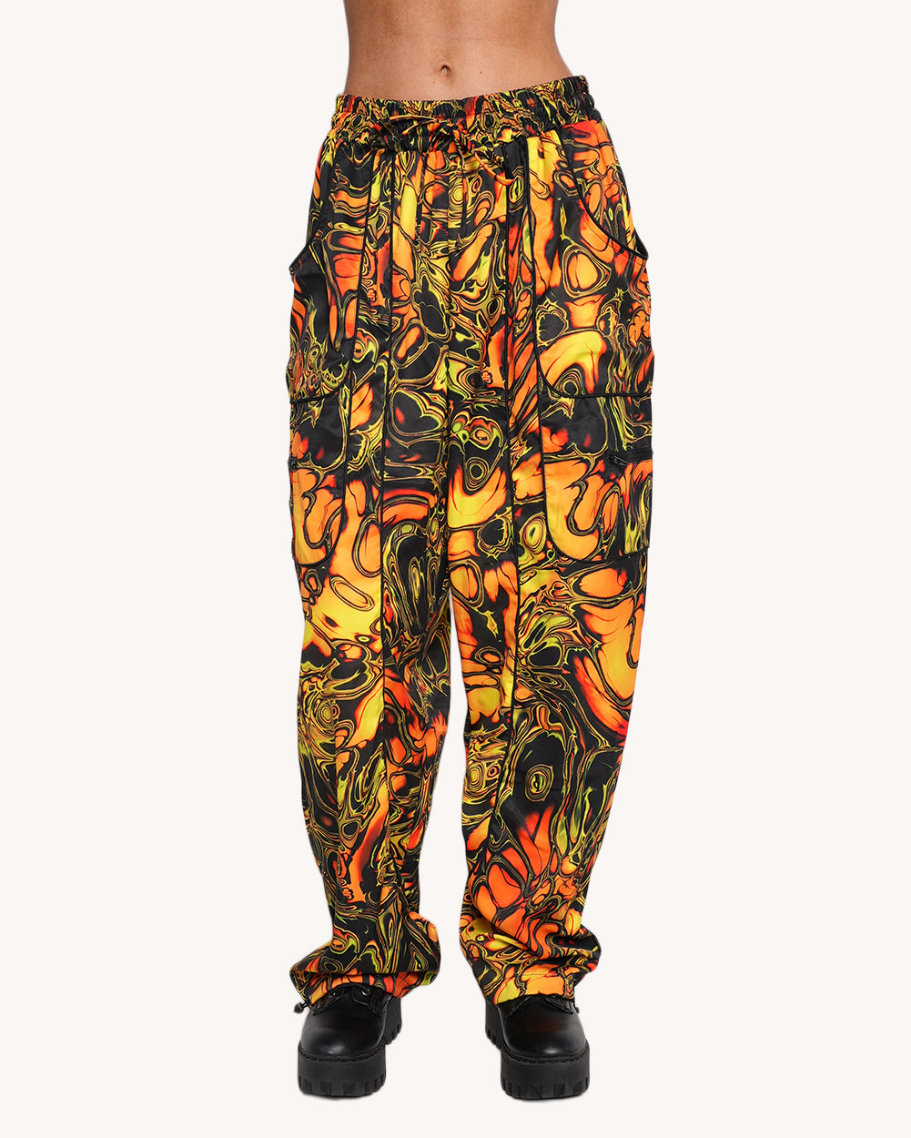 Planet Swirl Harem Unisex Pants - Image 35896596988087
