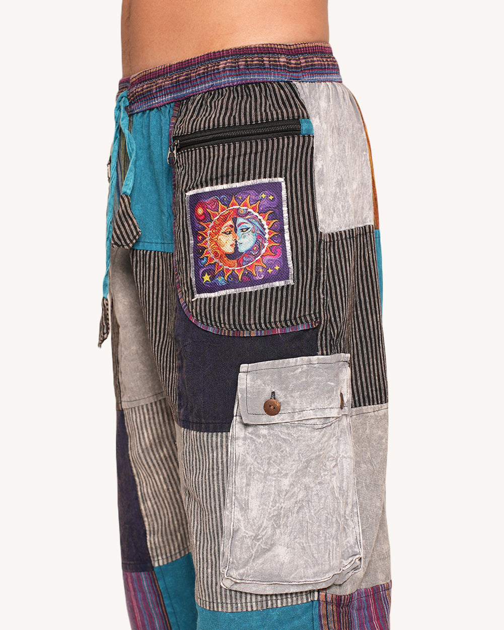 Plur Portal Unisex Harem Pants-Men