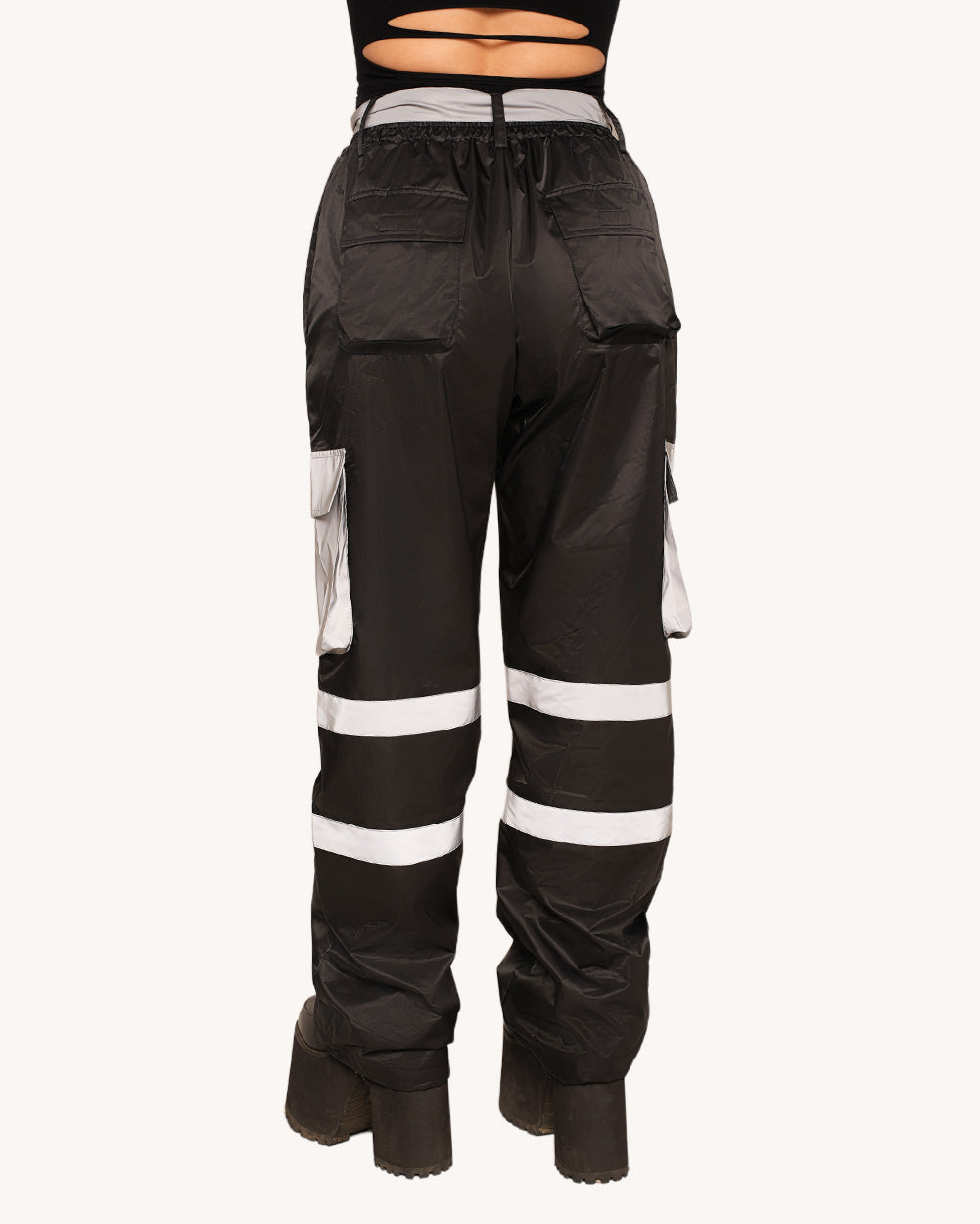 Post-Party Glow Reflective Wide Legged Pants - Image 2