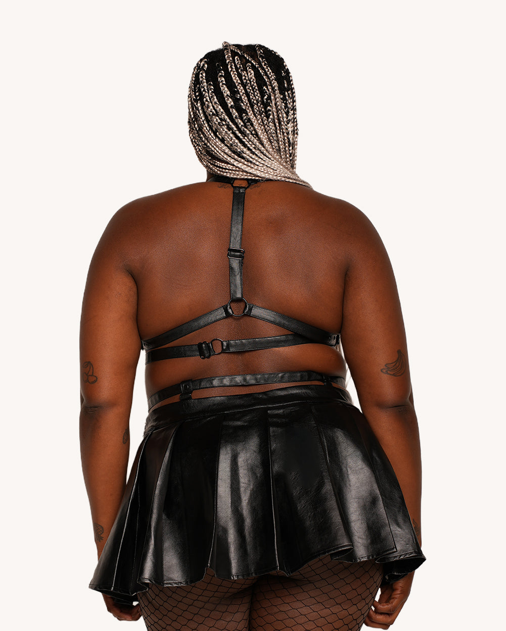 Power Play Faux Leather Top - Image 33918240325815