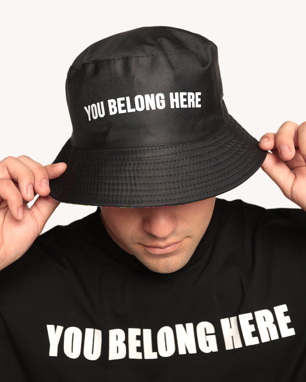 Leblunt x iHR Love Vortex Reversible Bucket Hat with Stash Pocket - Image 4