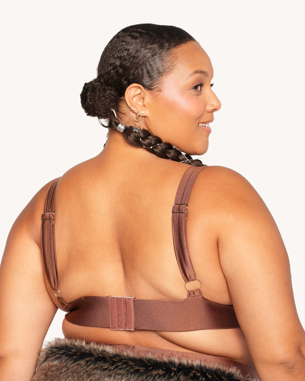 Prehistoric Babe Fur Bikini Top with Gloves - Image 7