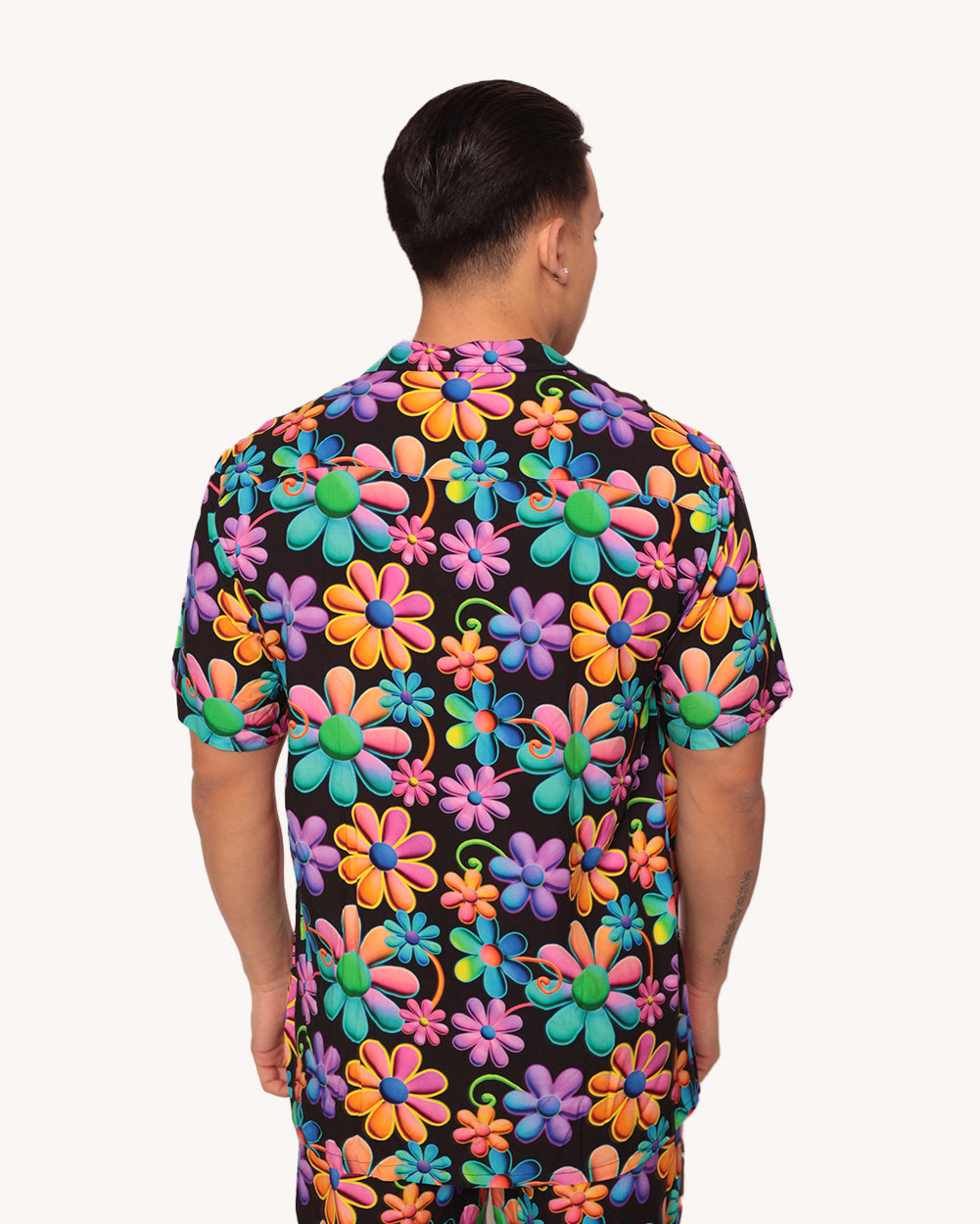 Psychodelic Daisy Camp Shirt-Men