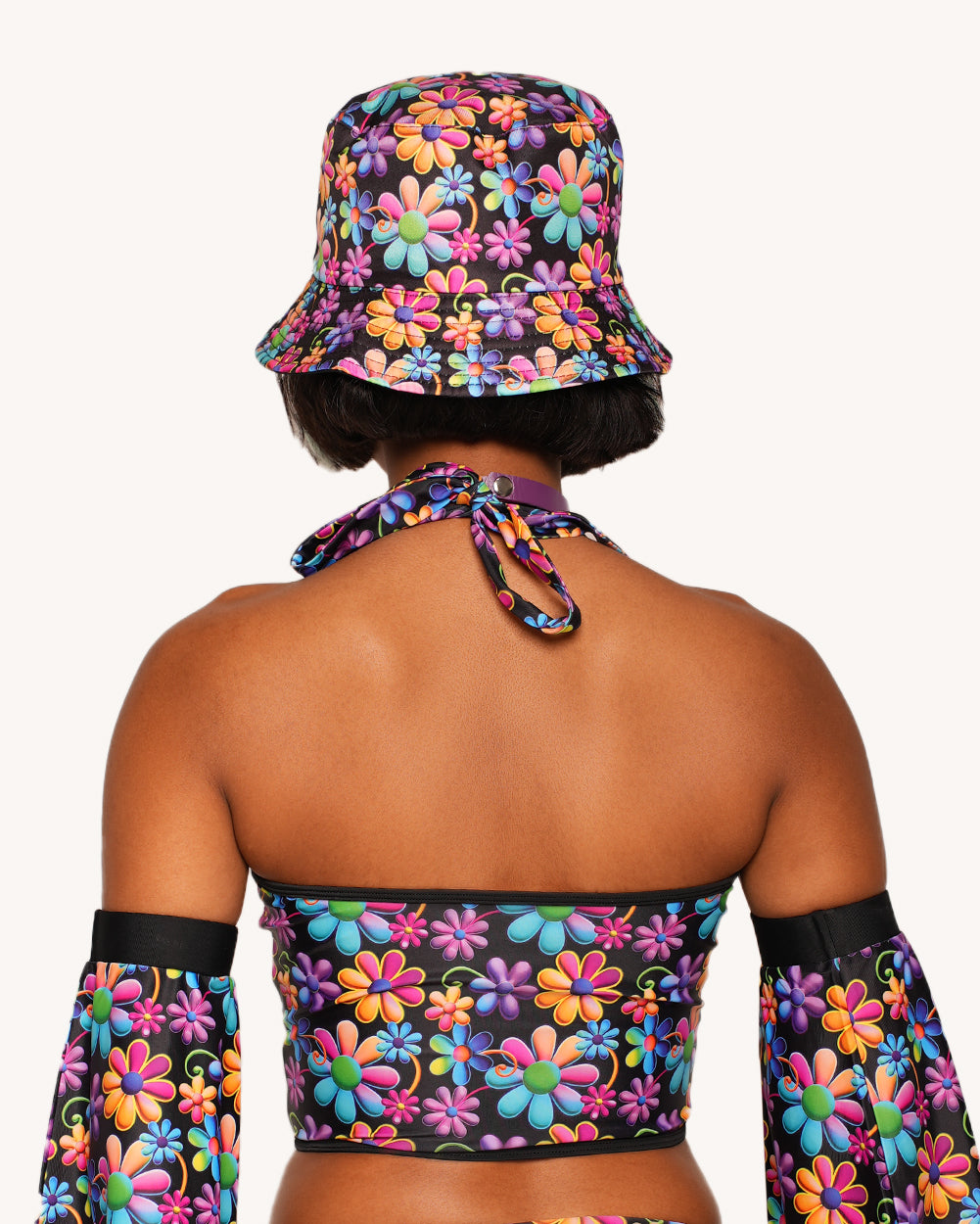 Psychodelic Daisy Top with Sleeves - Image 1