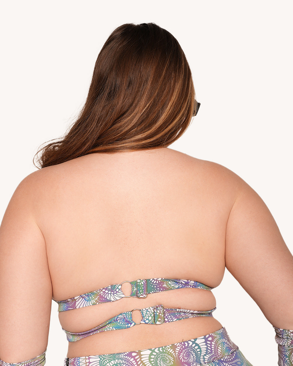 Pure Euphoria White Rainbow Reflective O-Ring Top - Image 7