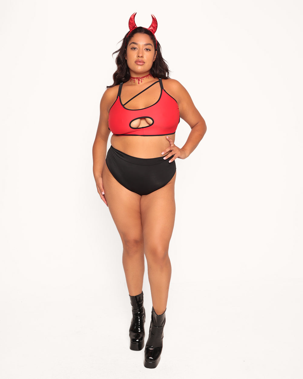 Pure Temptation Top-Black/Red-Curve1-Full--Nicole---1X