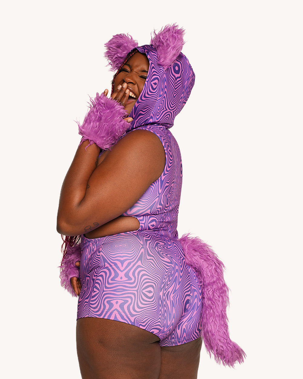 Purr & PLUR Romper with Sleeves - Image 34955608948919