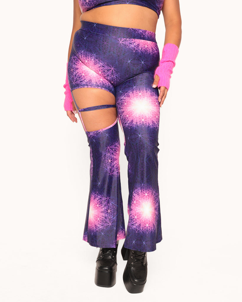 Quantum Synergy Bell Bottoms-Blue/Pink/Purple-Curve1-Front--Nicole---1X