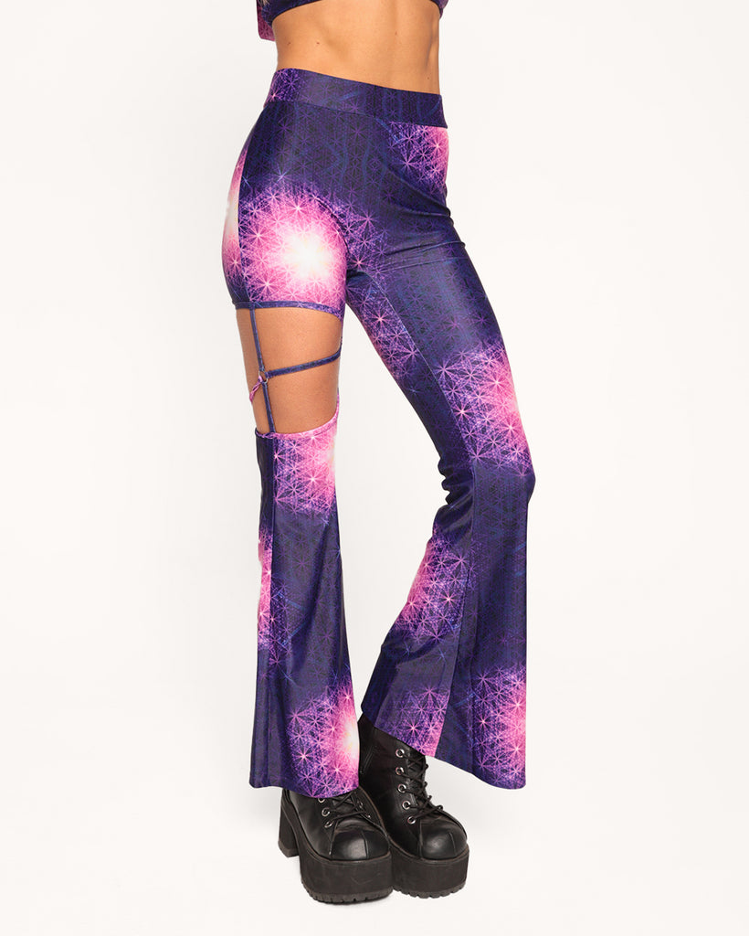 Quantum Synergy Bell Bottoms-Blue/Pink/Purple-Front--Liberty---S