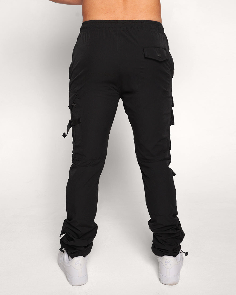 Quick Detour Men's Cargo Pants-Black-Regular-Back--Eric2---L