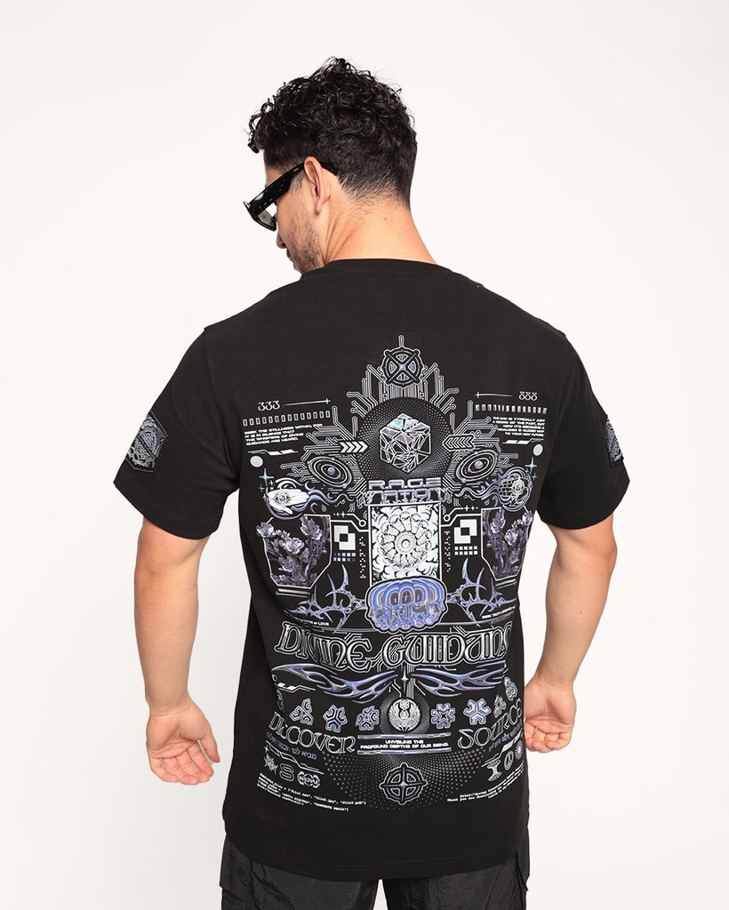 Rage Nation Divine Guidance Tee-Black/Blue-Regular-Back 2--Eric2---L