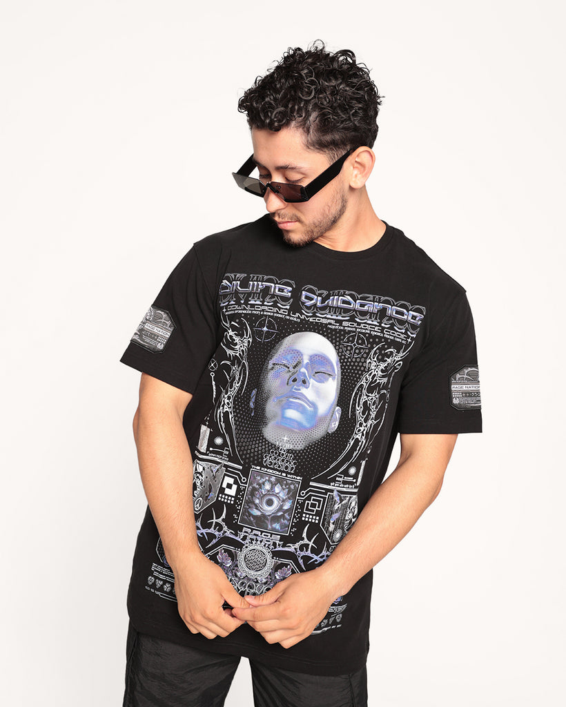 Rage Nation Divine Guidance Tee-Black/Blue-Regular-Front 2--Eric2---L