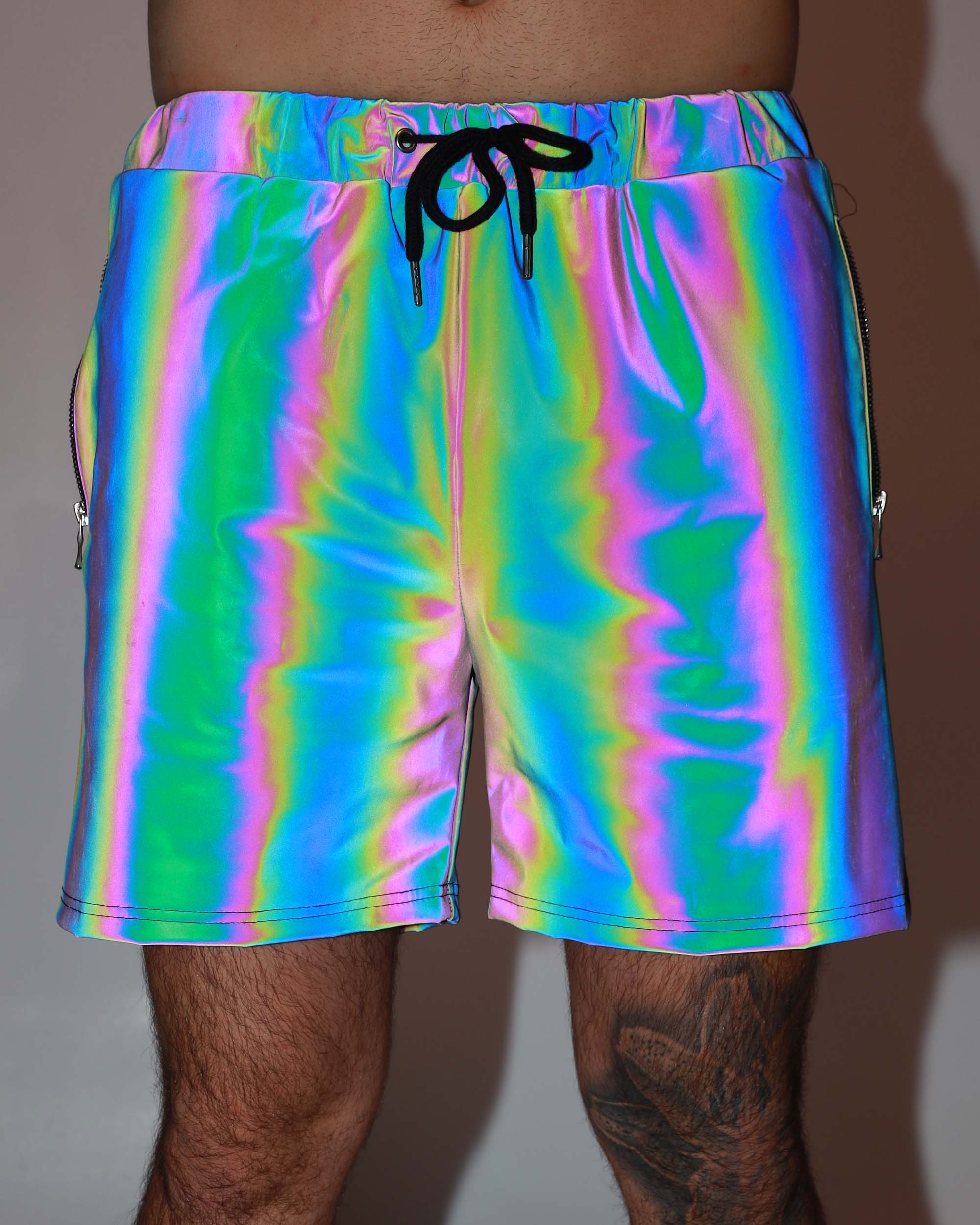 【激レア】定価7万 STONE  Reflective Shorts Rainbow Frequency Men's Reflective Shorts – iHeartRaves