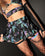 Raptor Rave Rainbow Reflective Mini Skirt