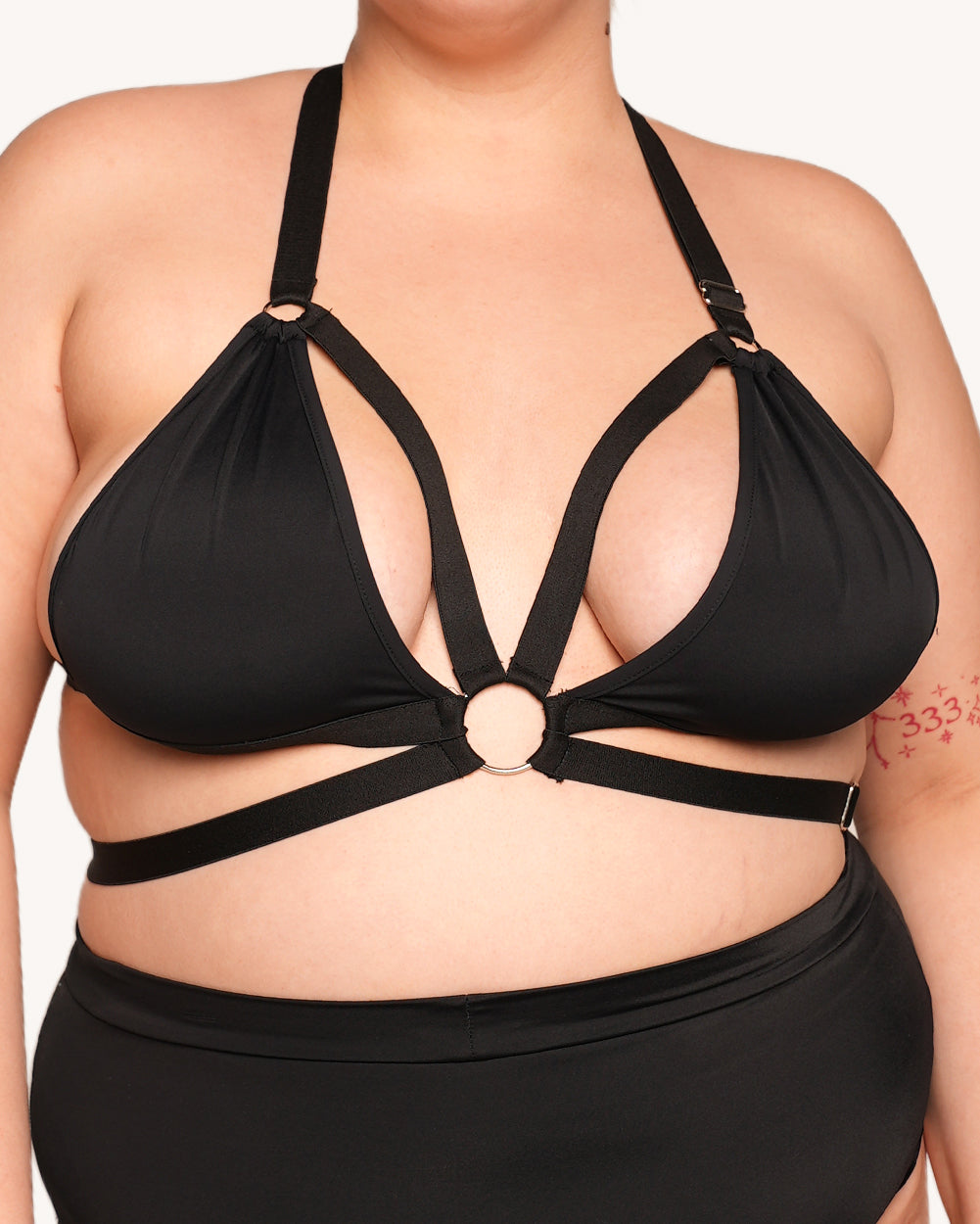 Rave On Halter Top - Black - Image 3