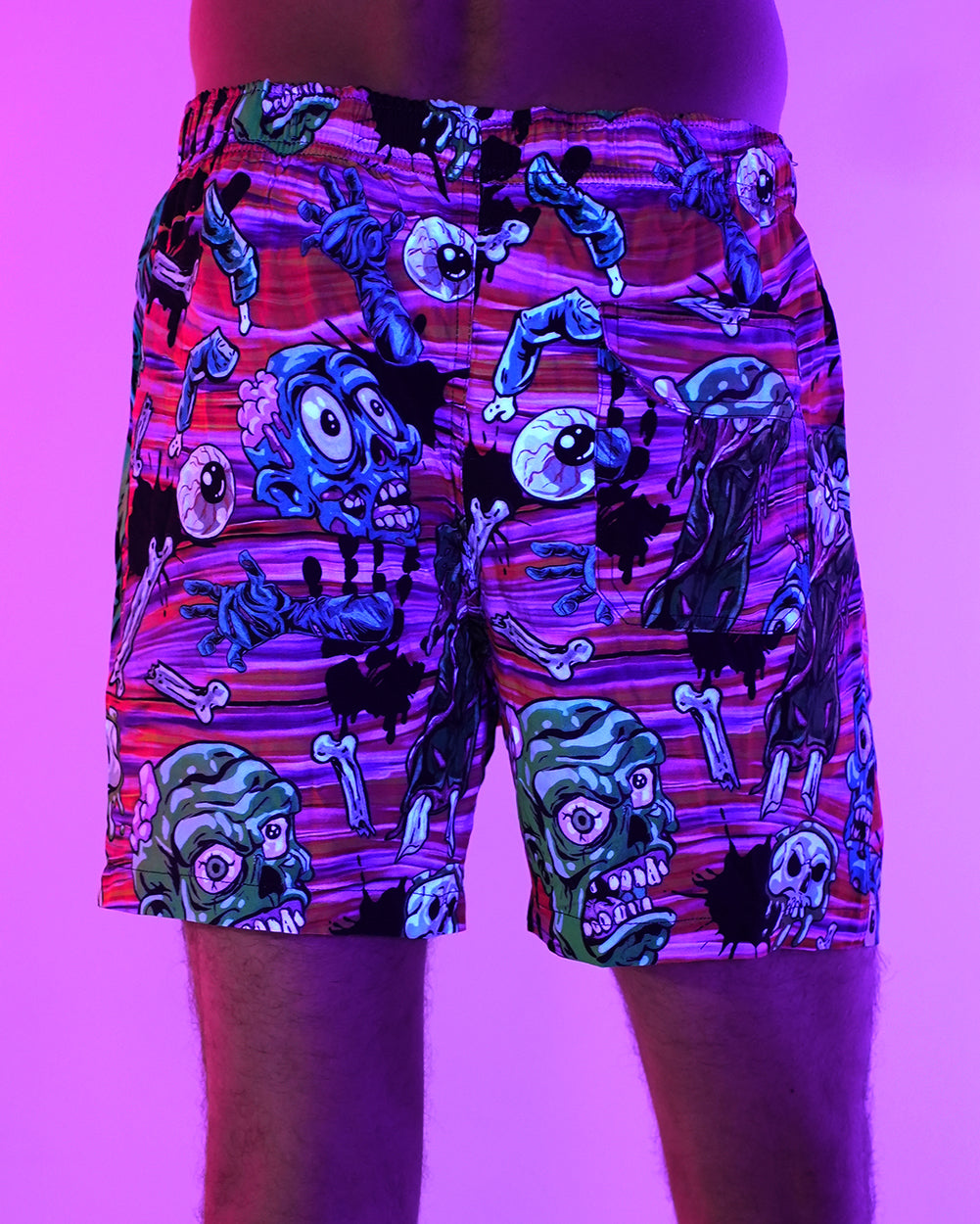 Rave With the Undead Camp Shorts - Image 1