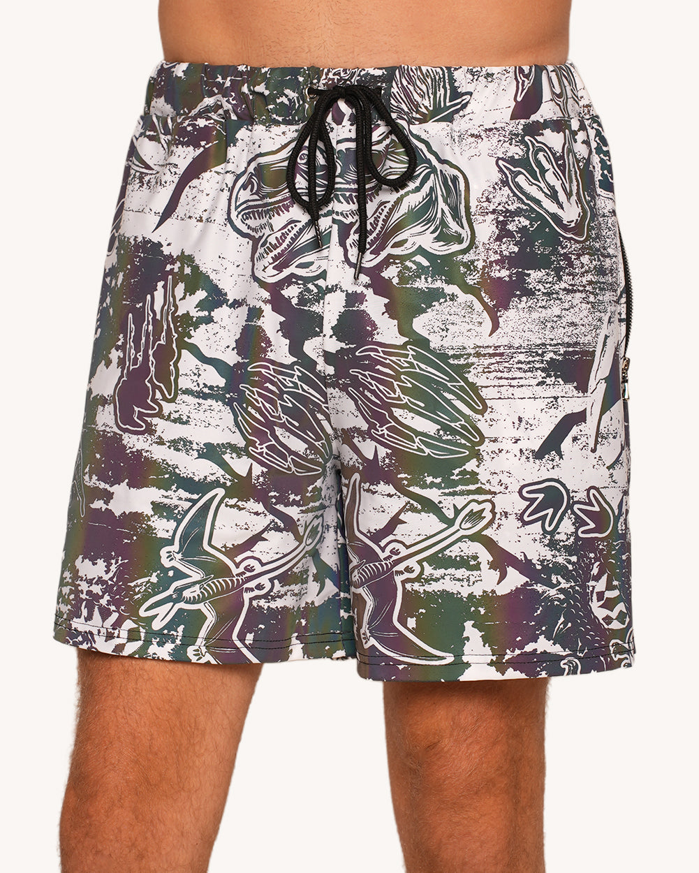 Reckless Men's Reflective Shorts-Men