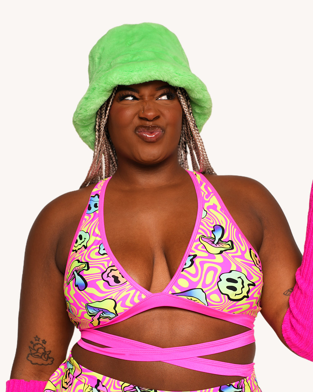 Rolita Couture x iHR Am I Tripping Cross Back Top - Image 4