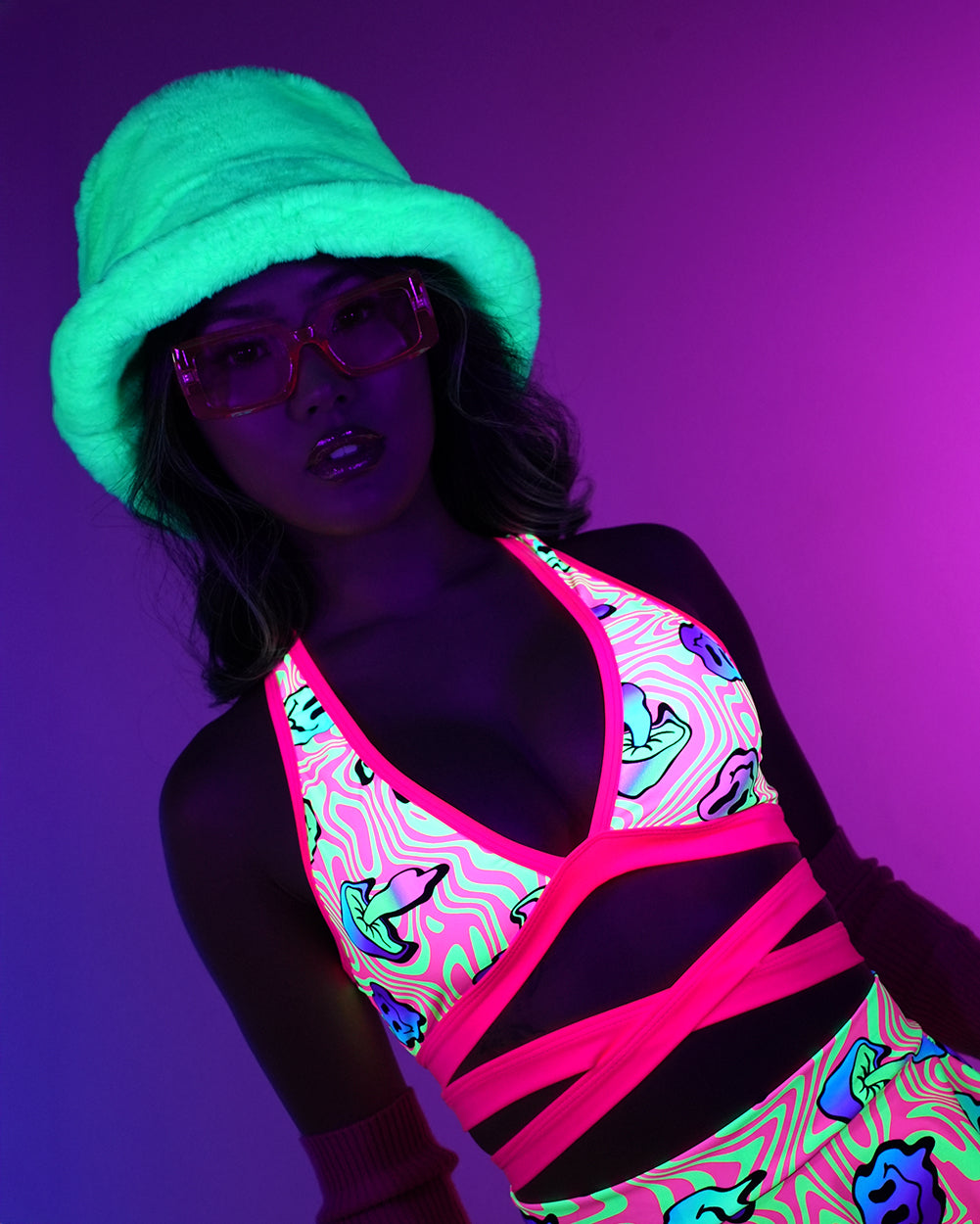 Rolita Couture x iHR Am I Tripping Cross Back Top - Image 1