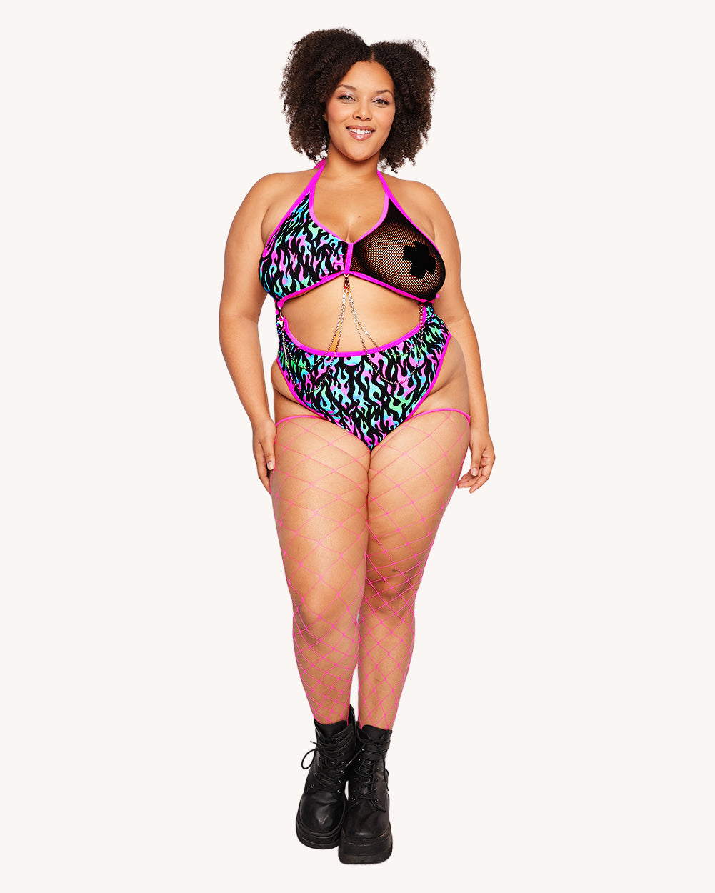 Rolita Couture x iHR Blacklight Blaze Shorts - Image 5