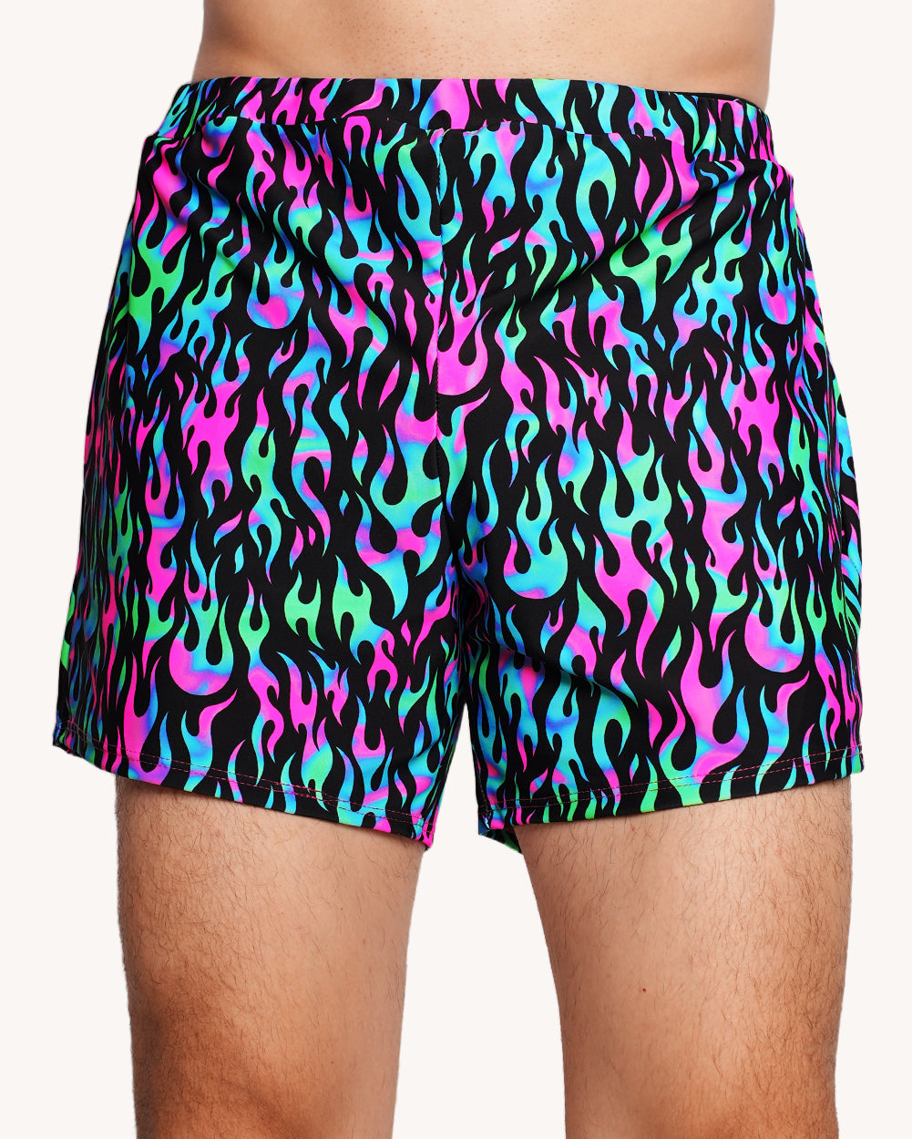 Rolita Couture x iHR Blacklight Blaze Camp Shorts - Image 37168895393975