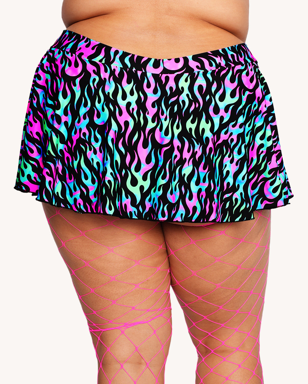 Rolita Couture x iHR Blacklight Blaze Mini Skort - Image 4