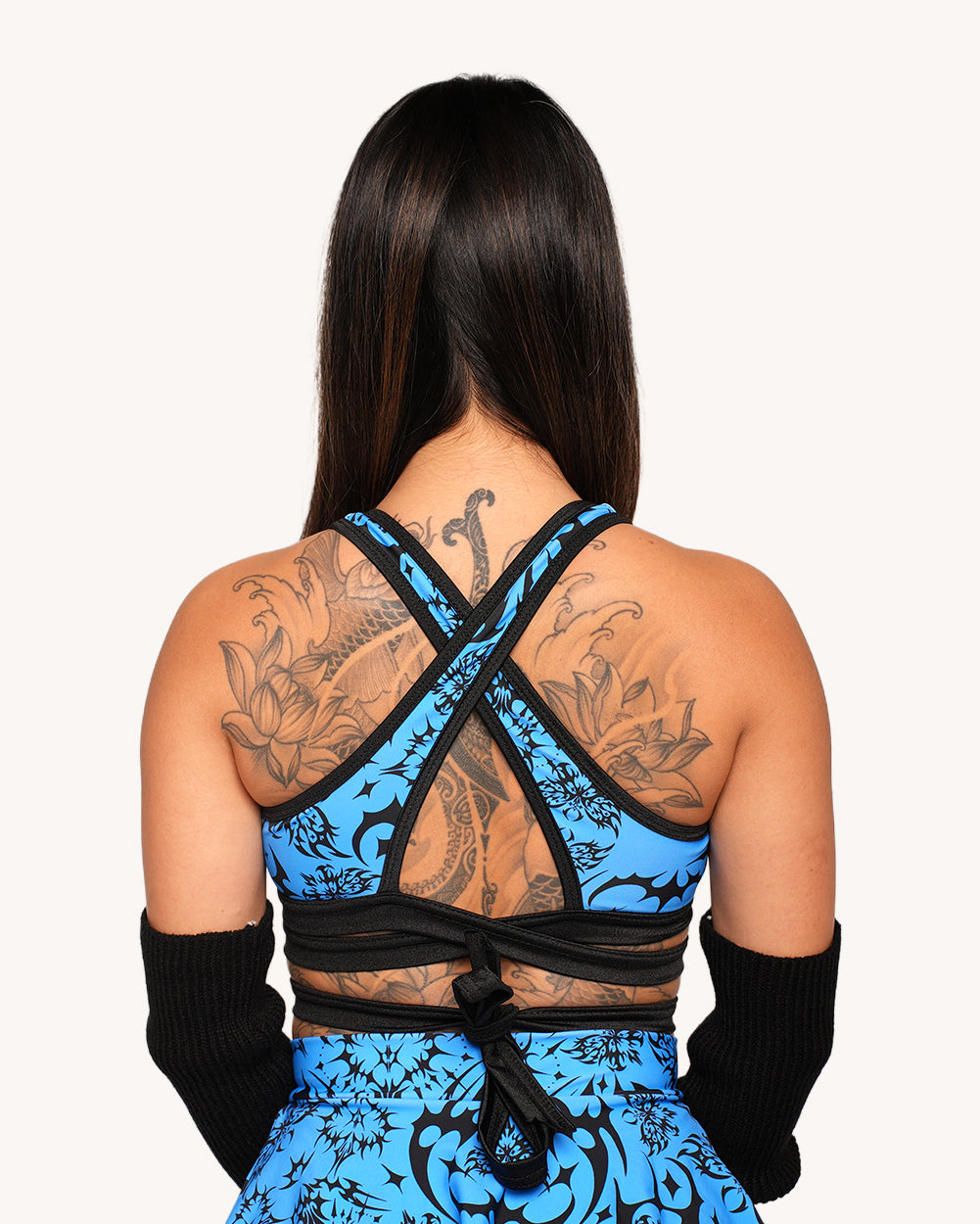 Rolita Couture x iHR Digital Hex Cross Back Top - Image 2
