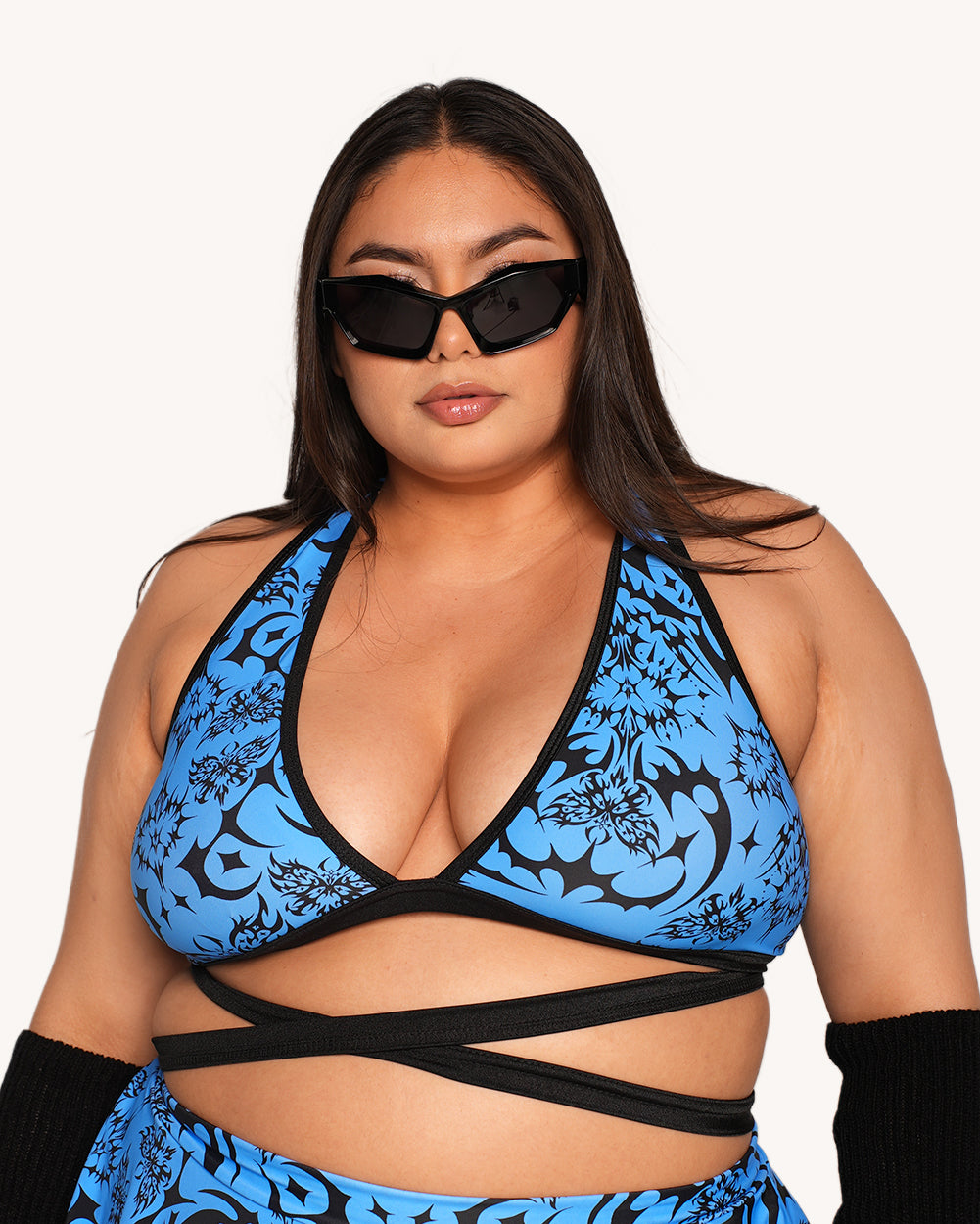 Rolita Couture x iHR Digital Hex Cross Back Top - Image 34928721264823