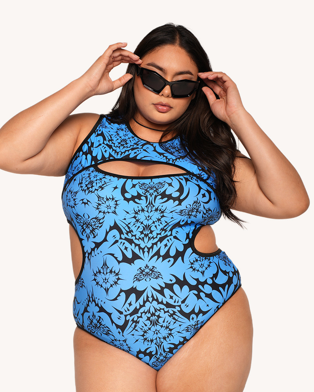 Rolita Couture x iHR Digital Hex Cutout Bodysuit - Image 4
