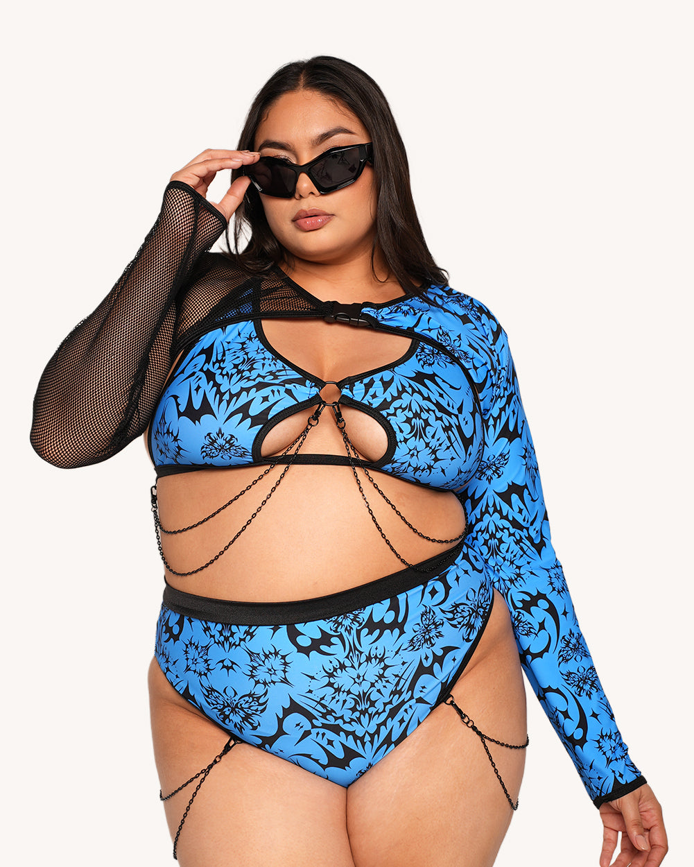 Rolita Couture x iHR Digital Hex Ultra Crop Top - Image 4