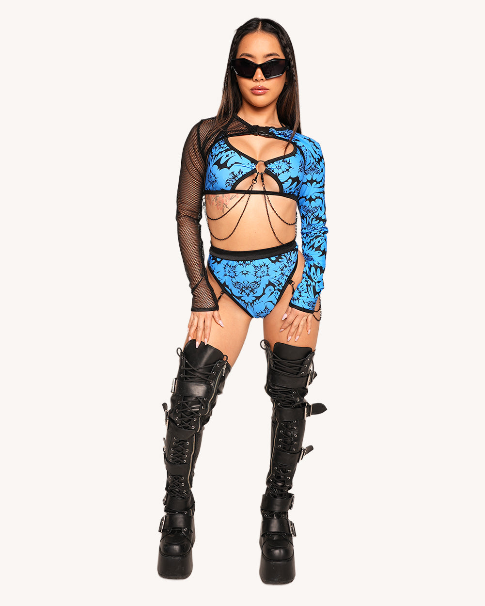 Rolita Couture x iHR Digital Hex Ultra Crop Top - Image 34928704487607
