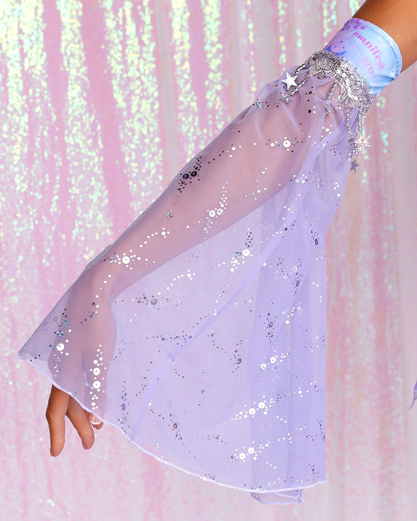 Rolita Couture x iHR Forever Angel Blossom Fan Arm Cover-Baby Pink/Lavender-Regular-Detail2--Courtney---S-M