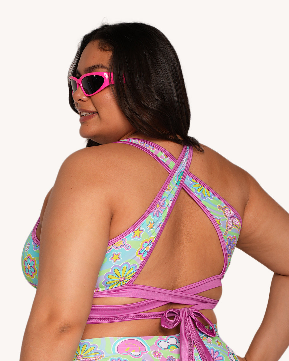 Rolita Couture x iHR Groove Garden Cross Back Top - Image 6