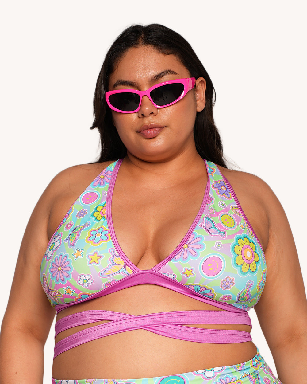 Rolita Couture x iHR Groove Garden Cross Back Top - Image 5