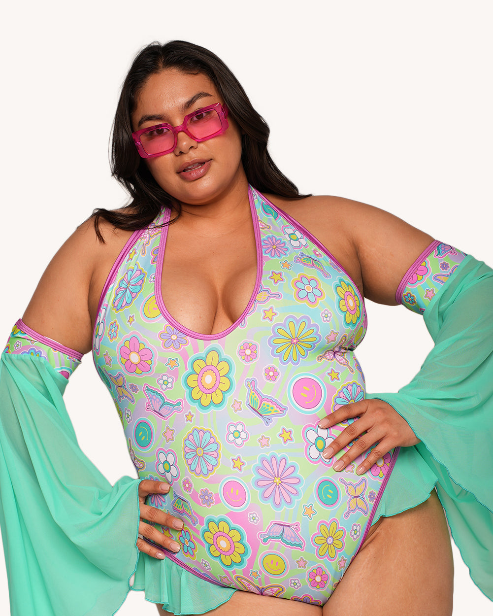 Rolita Couture x iHR Groove Garden Ruffle Bodysuit - Image 5