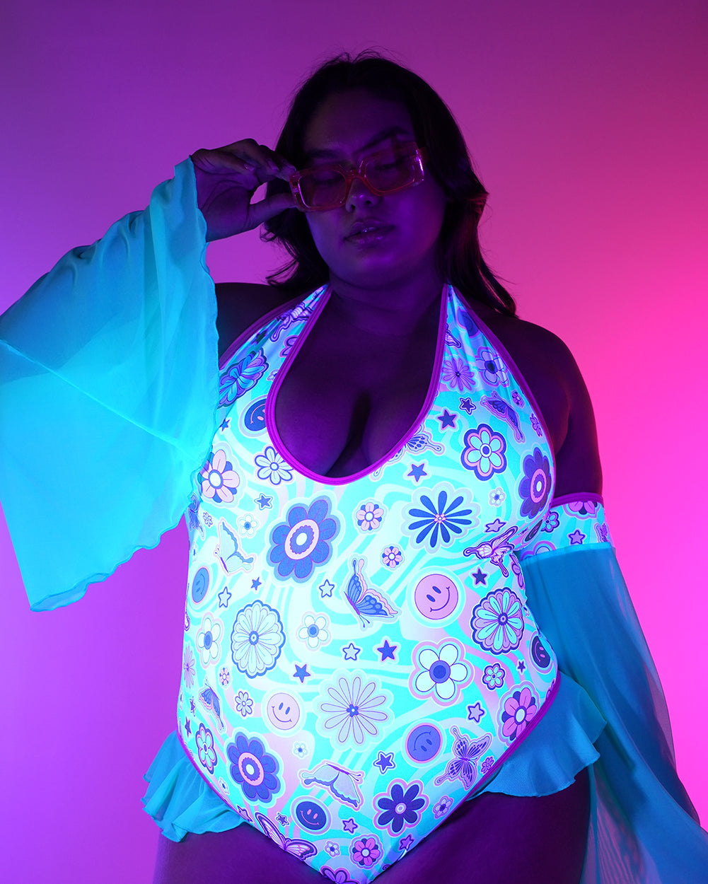 Rolita Couture x iHR Groove Garden Ruffle Bodysuit - Image 4