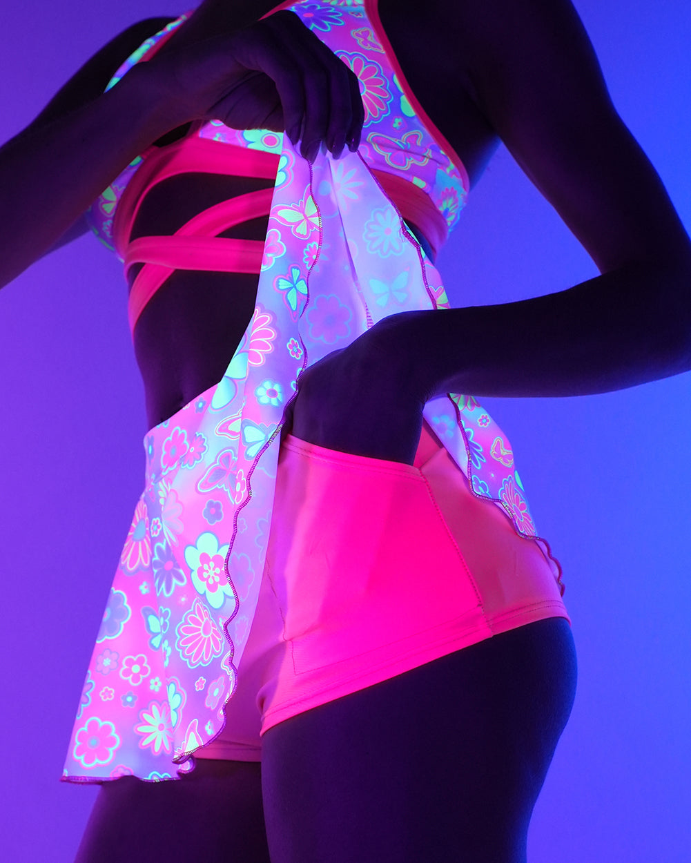 Rolita Couture x iHR Lucid Garden Micro Skort - Image 1