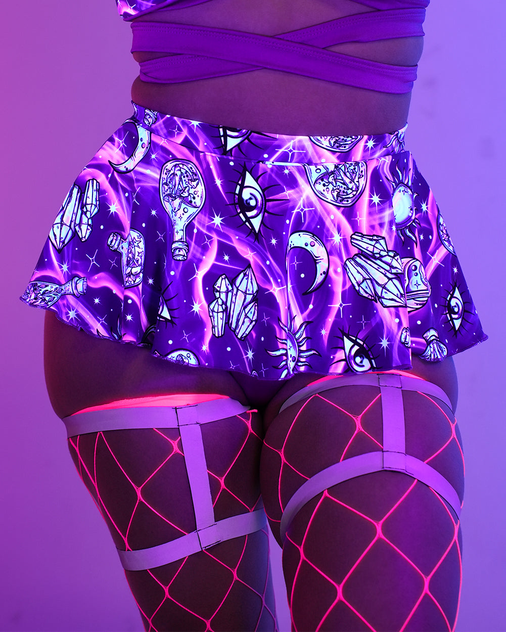 Rolita Couture x iHR Metaphysical Mami Micro Skort - Image 33904217030839
