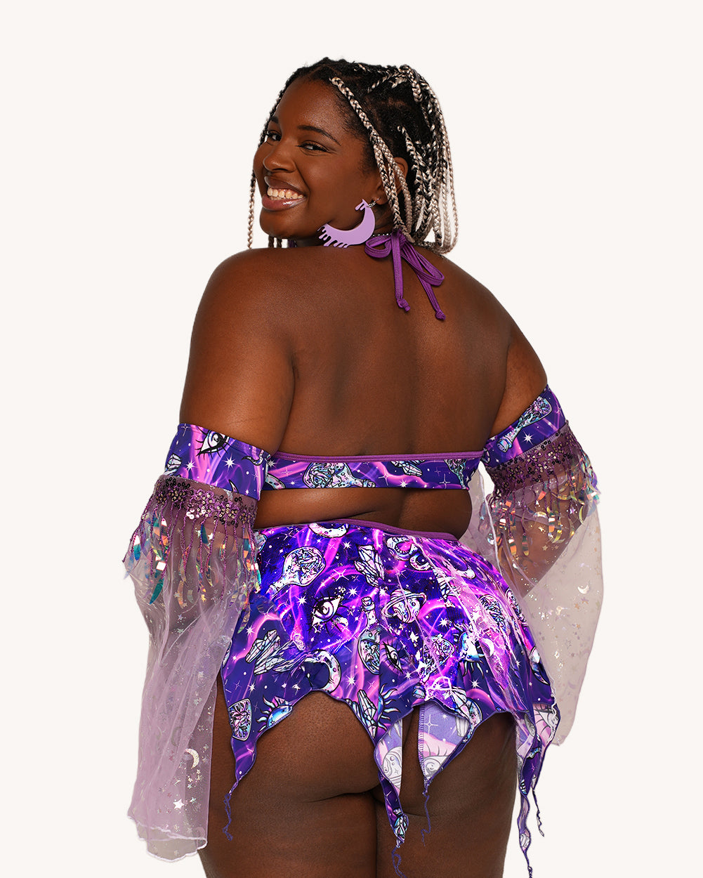 Rolita Couture x iHR Metaphysical Mami Pixie Baby Doll Dress - Image 33905071063223