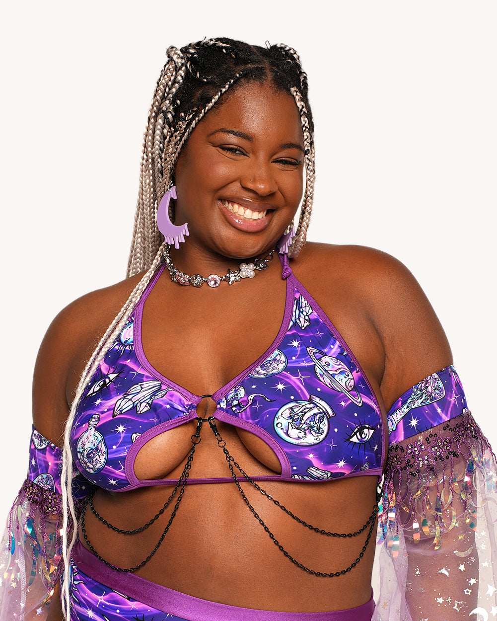 Rolita Couture x iHR Metaphysical Mami Rebel Chain Top - Image 4