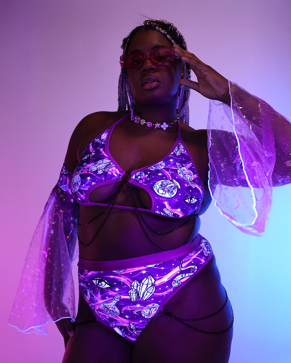 Rolita Couture x iHR Metaphysical Mami Rebel Chain Top - Image 5