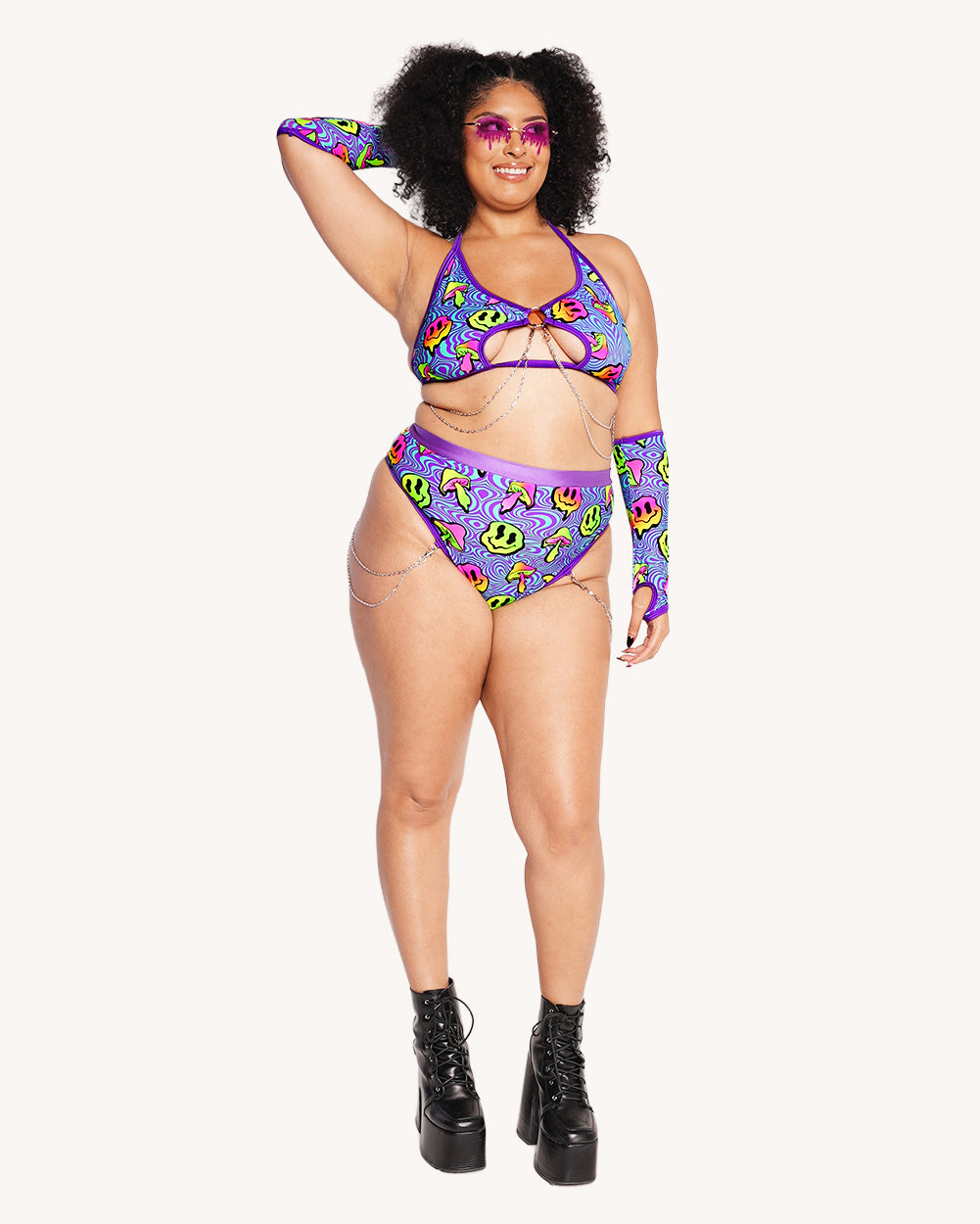 Rolita Couture x iHR Shroomface Bootylicious Chain Bottoms - Image 36344692768951