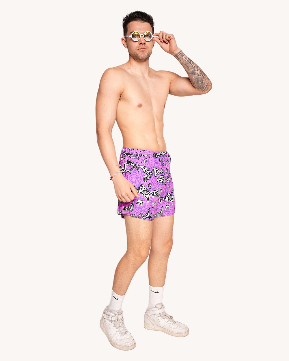 Rolita Couture x iHR Ultraviolet Vortex Easy Rider Shorts - Image 3